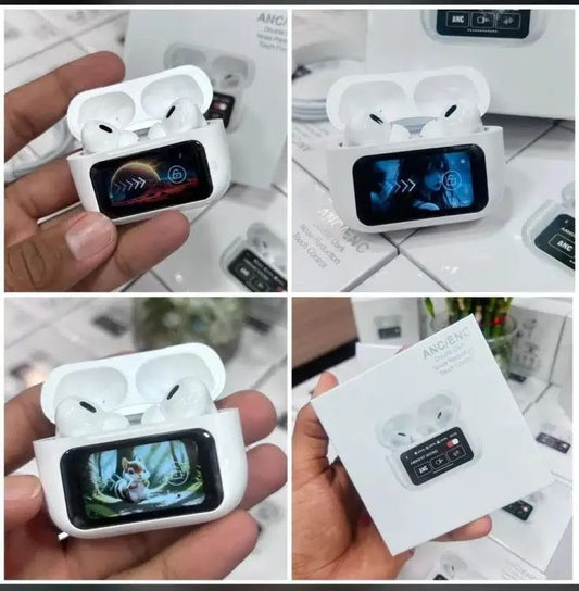 A9 Pro 2 Earbuds with LCD Display | Bluetooth 5.3 Wireless Earbuds for iOS & Android