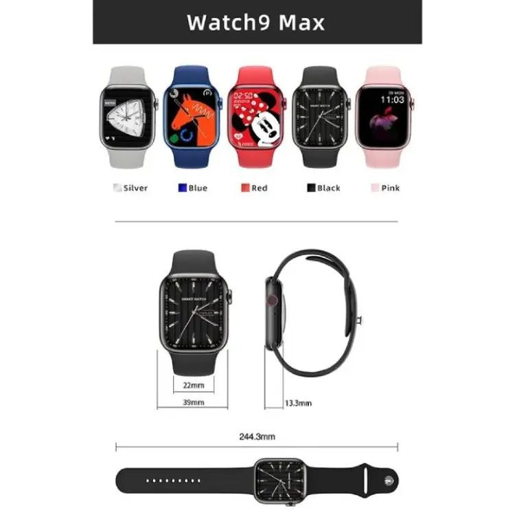 Watch 9 Max Smartwatch – Bluetooth Call, NFC & Wireless Charging (Unisex Series)